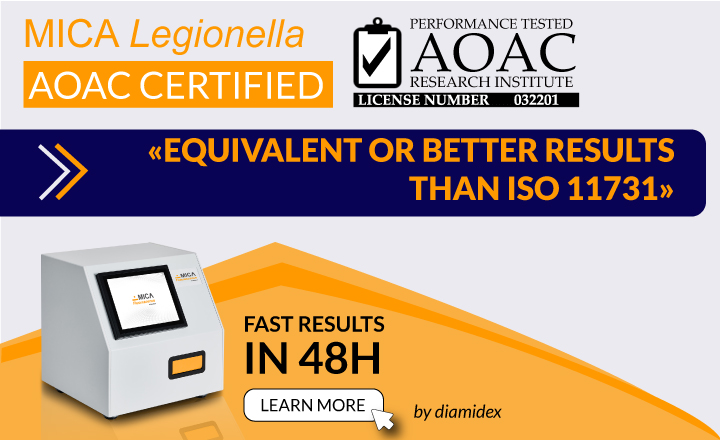 MICA Legionella provides equivalent or better results than ISO 11731 in 48 hours