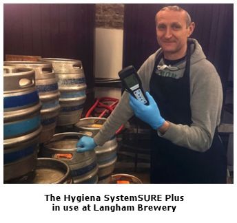 The Hygiena SystemSURE Plus in use at Langham Brewery