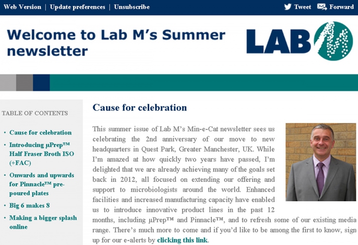 Lab M Newsletter