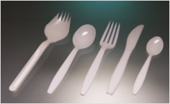 Sampling cutlery for food microbiology
