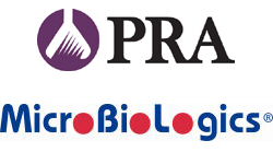 PRA and MicroBiologics logos