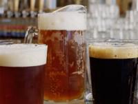 Beer in jug and glasses