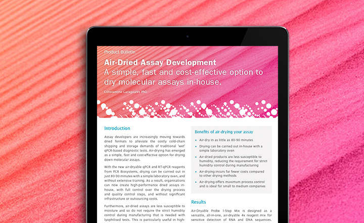 Air Dried Assay Development Technical Note