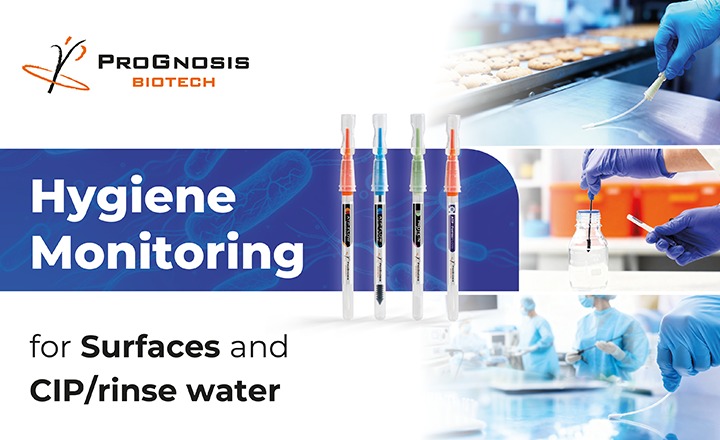 Prognosis Biotech sampling devices for hygiene monitoring