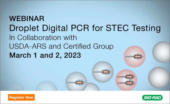 Droplet Digital PCR for STEC Testing Webinar