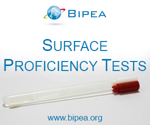 Bipea proficiency testing for environmental monitoring of surfaces