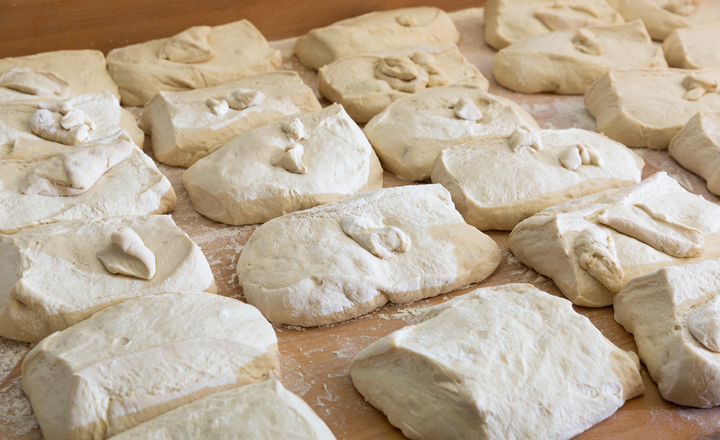 Raw dough rolls