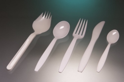 Sampling cutlery for food microbiology