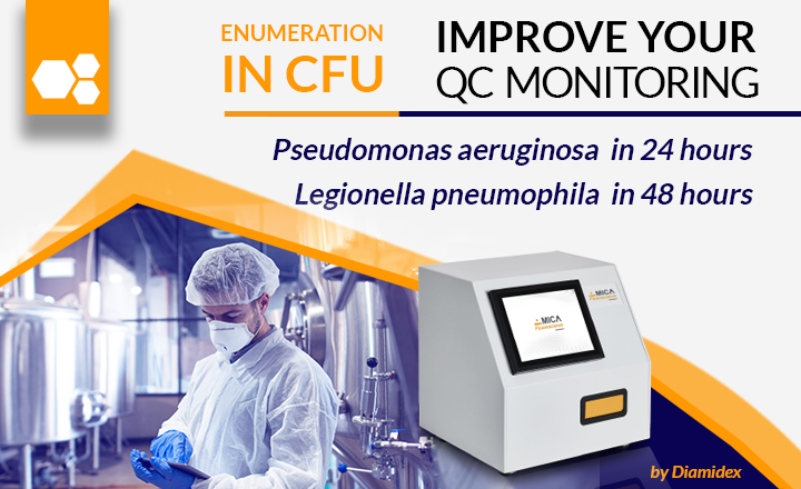 Pseudomonas and Legionella QC monitoring from Diamidex
