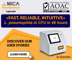 Diamidex MICA Fluorescence delivers fast reliable intuitive legionella testing in 48 hours