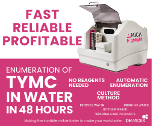 Diamidex MICA Highlight for enumeration of TYMC in water in 48 hours