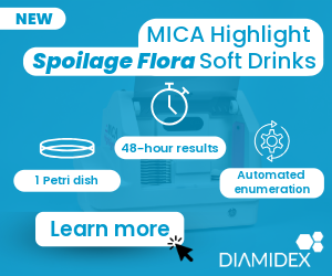 Diamidex MICA delivers 48 hour results for spoilage flora in soft drinks