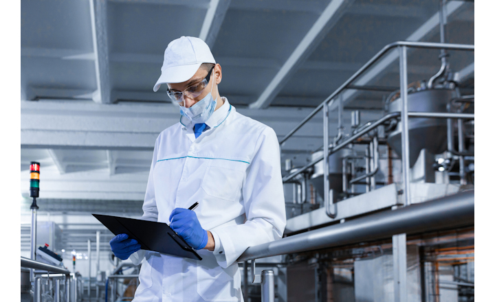 Man in laboratory