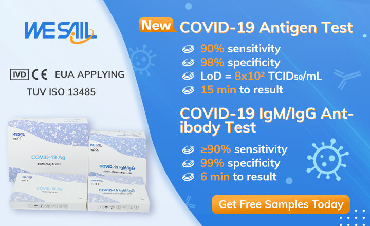 Free Samples Wesail 15 Min Ce Ivd Covid 19 Antigen Test Kit