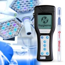 Hygiena hand-held ATP bioluminescence monitor and UltraSnap swab