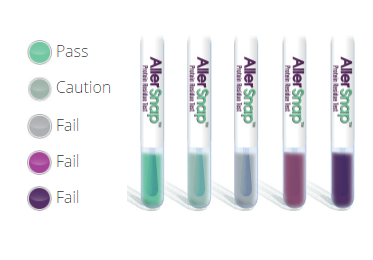 Colour change allergen test