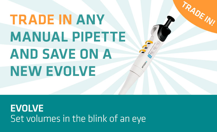 Trade in any manual pipette and save on a new evolve