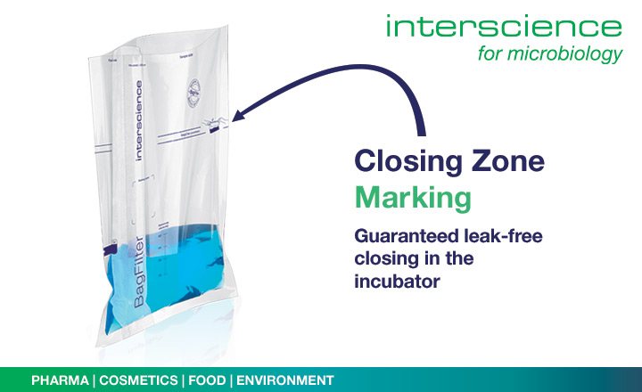 Closed zone marking of BagFilter P 400 from Interscience