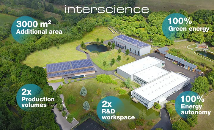 INTERSCIENCE invests in green Factory