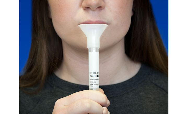Saliva collection device for SARS CoV 2 testing
