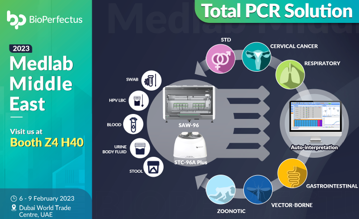 Bioperfectus Total PCR Solution at Medlab Middle East February 2023