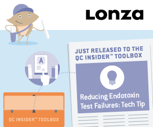 Lonzas QC Insider Toolbox with a Tech Tip on Reducing Endotoxin Test Failures