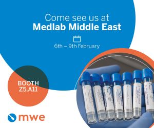 MWE at Medlab Middle East booth Z5 A11