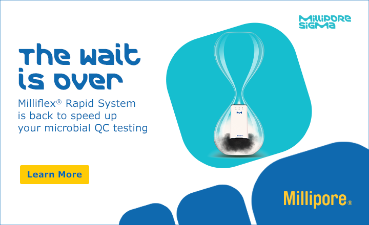 Milliflex Rapid system is back to speed up microbial QC testing