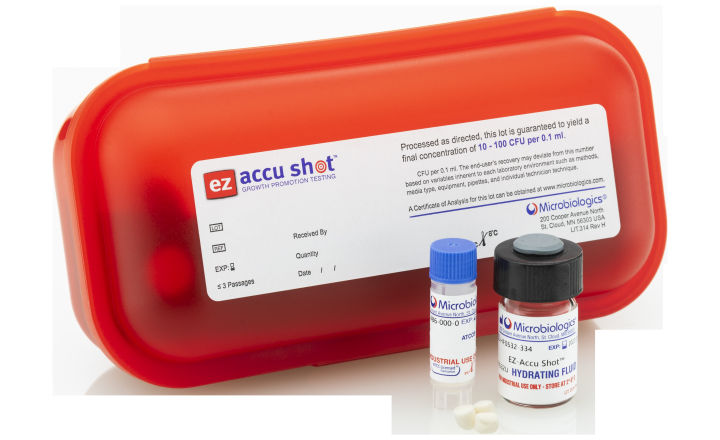 Microbiologics EZ Accu Shot is ideal for Growth Promotion Testing