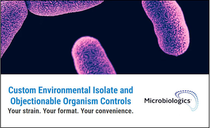 Custom Environmental Isolate and Objectionable Organism Controls