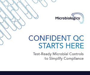 Microbiologics test ready microbial controls to simplify compliance