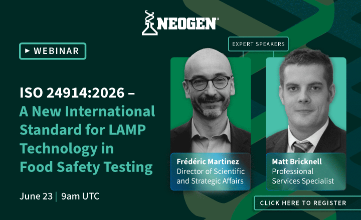 ISO 24914:2026 - International Standard for LAMP Technology in Food Safety Testing