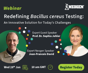 Neogen webinar on bacillus cereus testing