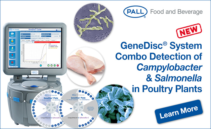 Detect Campylobacter and Salmonella with the Pall GeneDisc system