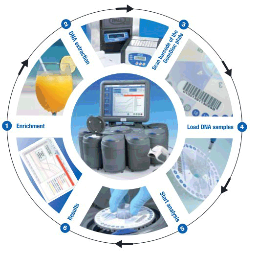 Pall Alicyclobacillus GeneDisc® Test Cycle