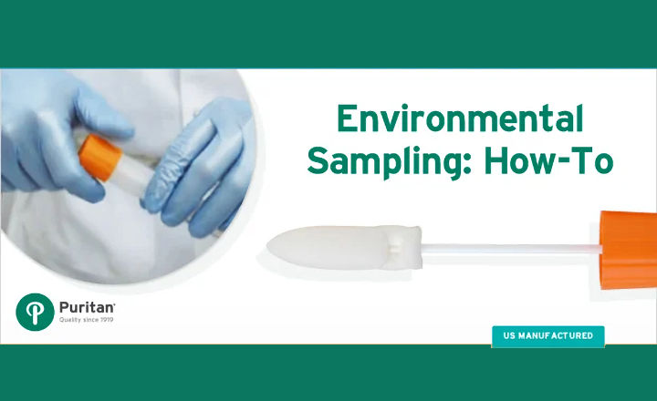 Food production operative testing for food pathogens with a Puritan swab