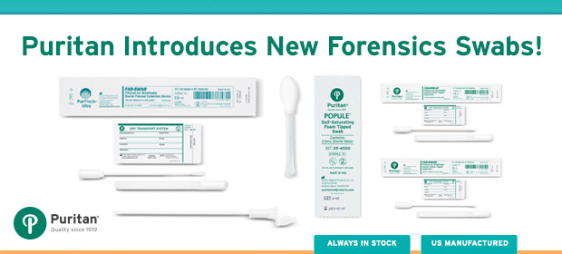 New swabs for Forensic and DNA collection