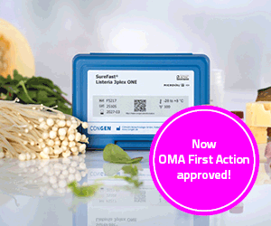 r biopharm AOAC OMA first action approval for Surefast Listeria 3plex one