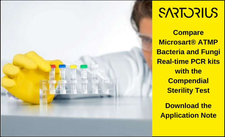 Scientist performing rapid sterility and mycoplasma testing