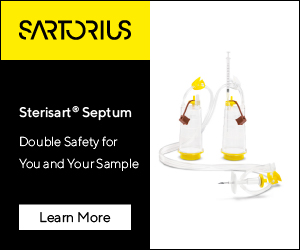 Sartorius Sterisart Septum provides double safety for you and your sample