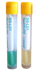Detect Listeria by colour change in swabs