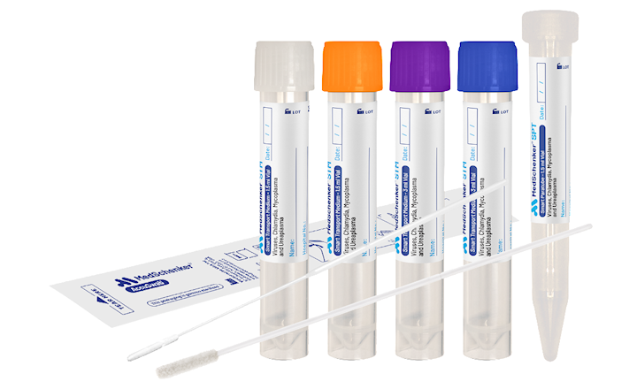 Nasopharyngeal swabs with viral transport media