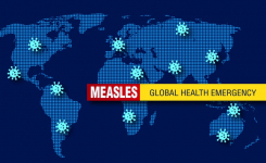 Increased global measle outbreaks due to reduced vaccination