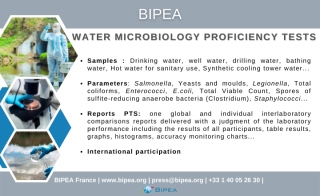 Water Microbiology Proficiency Tests