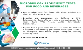 Microbiology Proficiency Tests for Food and Beverages