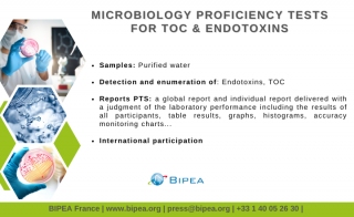 Microbiology Proficiency Tests for TOC and Endotoxins