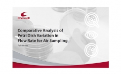 Comparative analysis of Petri dish variation in flow rate for air sampling