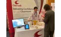 A delegate visits the Cherwell stand at an industry meeting