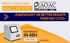 MICA Legionella provides equivalent or better results than ISO 11731 in 48 hours