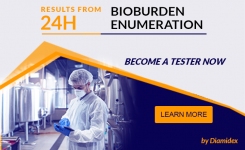 Bioburden results in CFU from 24 hours